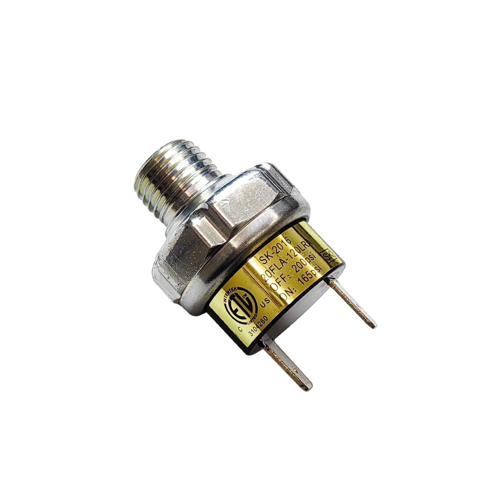 Air Pressure Switch 165-200 PSI Tank Mount Type Thread 1/4 NPT 12V 24V DC Air... gallery