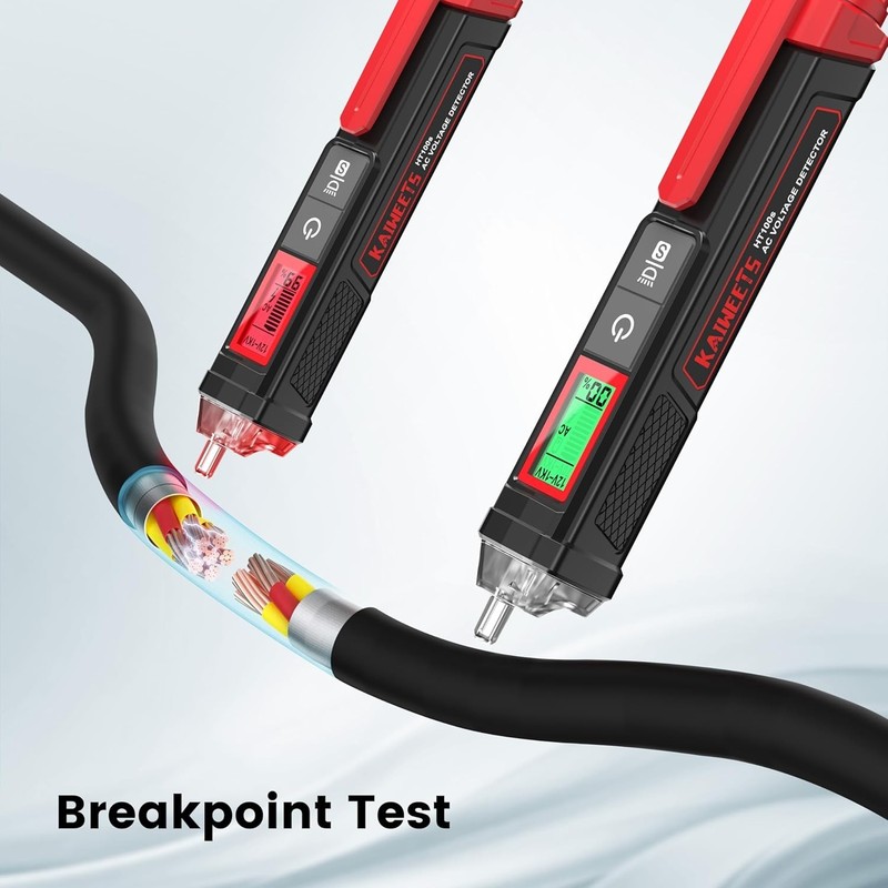 Dual Range Voltage Tester 12V-1000V with Live/Null Detection & Signal Percentage gallery