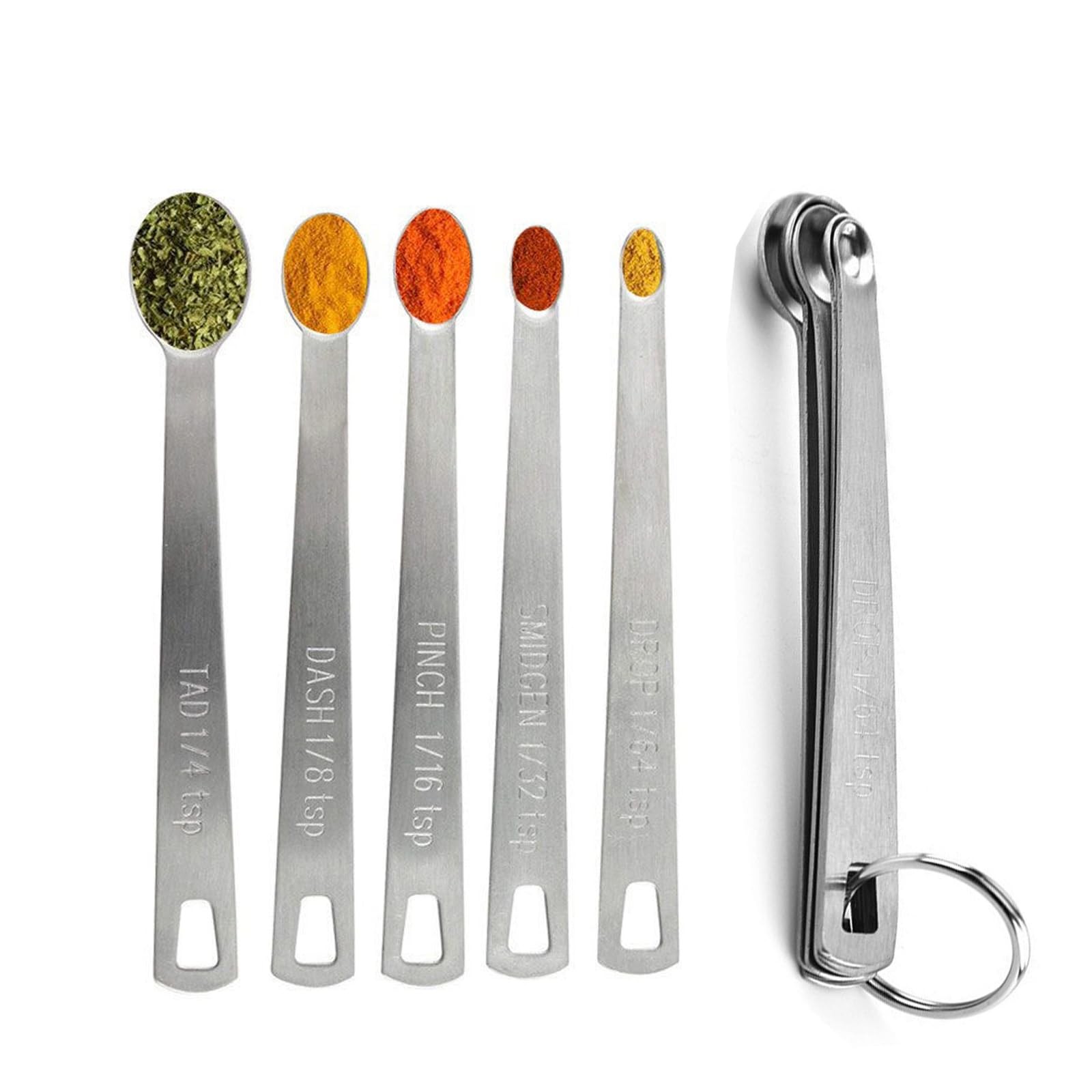 Measuring Spoons,Includ 1/4 tsp, /8 tsp,1/16 tsp,1/32 tsp,1/64 tsp gallery
