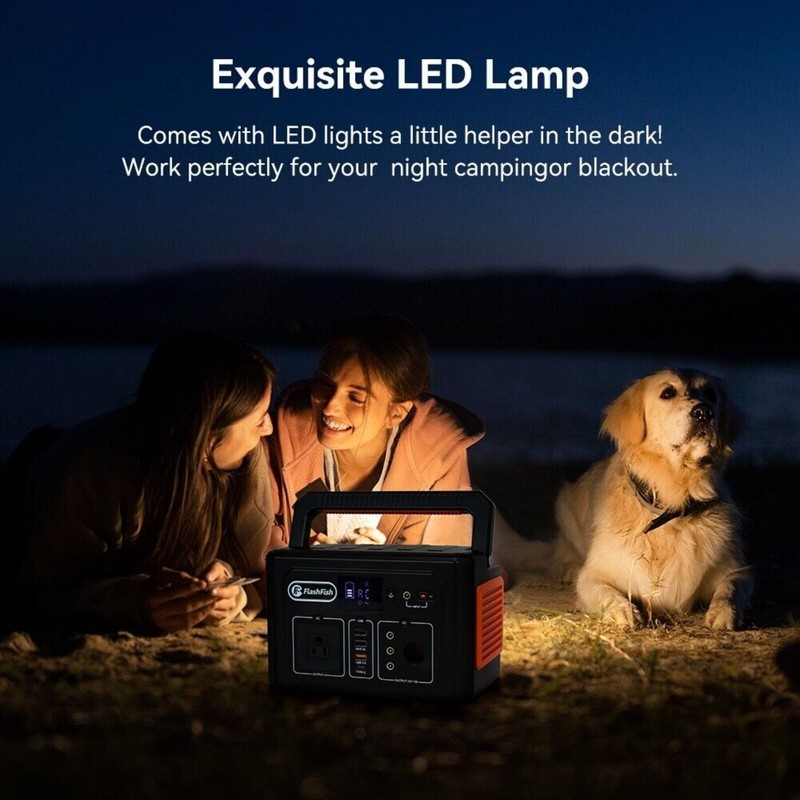 Flashfish Portable Power Station with Solar Panel, 400W Power Generator w/ Panel gallery