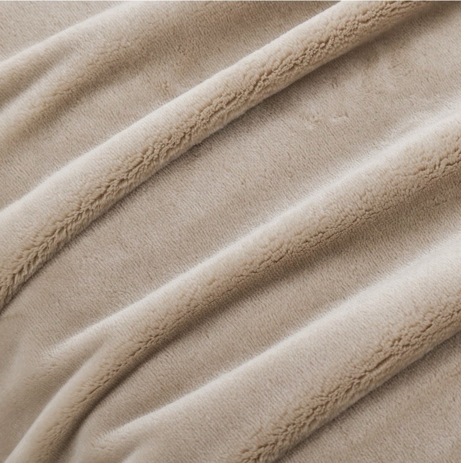 Better Homes & Gardens King Beige Polyester Solid Blanket 108 x 92 in gallery