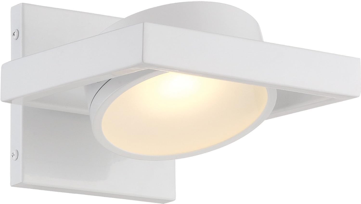 Nuvo Hawk LED Pivoting Head Wall Sconce Vanity Lamp Light White 15w 120v 1190lm gallery