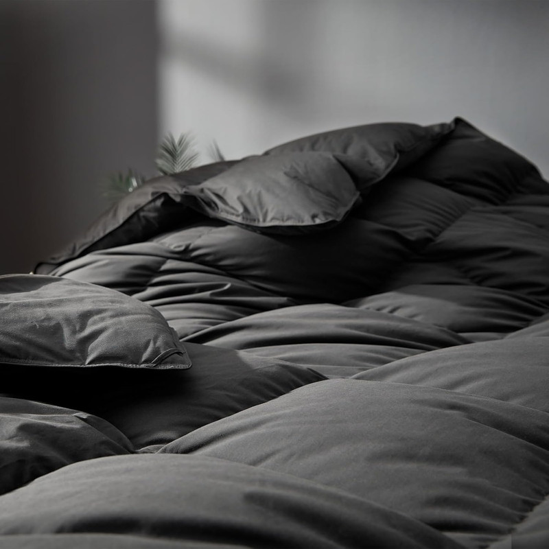 Oversized Grey Goose Down Comforter, 750+ Fill Power, 1200TC Cotton Blend gallery