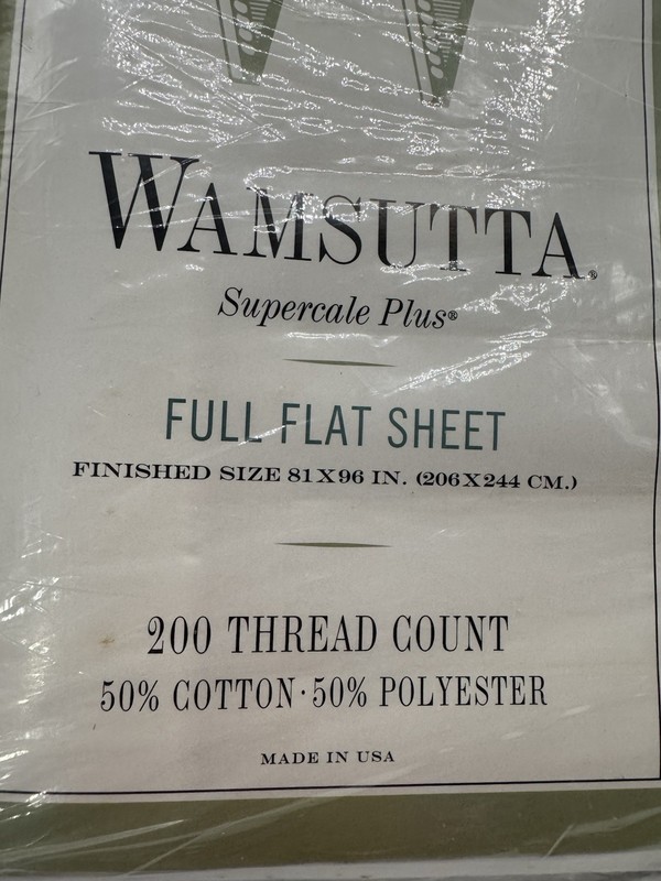 Wamsutta Supercale Plus Sheets Full Flat & Fitted 200 Thread Count HANNA Floral gallery