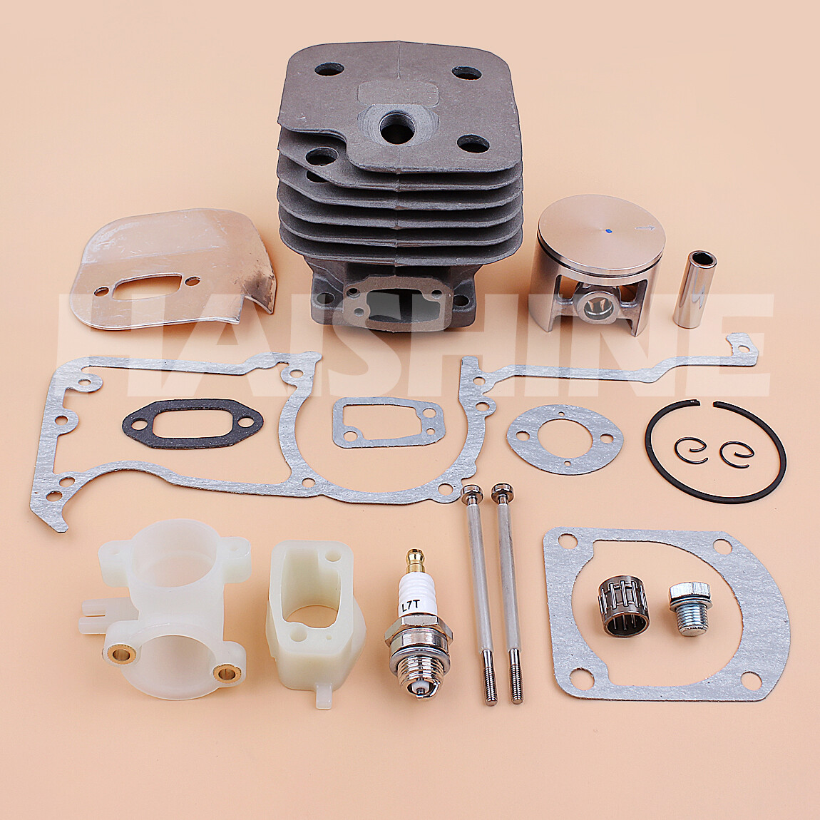 52mm Cylinder Piston Big Bore Kit For Husqvarna 266XP Chainsaw Nikasil Plated gallery