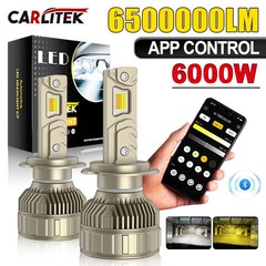 H4 LED Headlight Bluetooth APP Control Color 6000W H4 H7 LED H1 H11 LED Lights