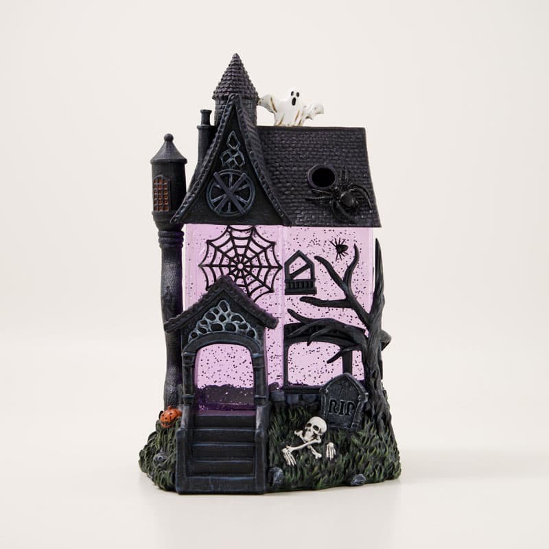 🏚️ Cracker Barrel Exclusive Halloween Haunted House Glitter Globe Lighted Decor gallery