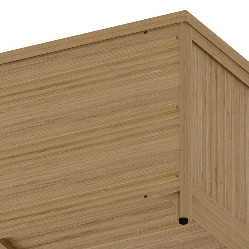 Multi-Purpose Bamboo TV Console with Doors & Shelving - Ideal for Organized gallery
