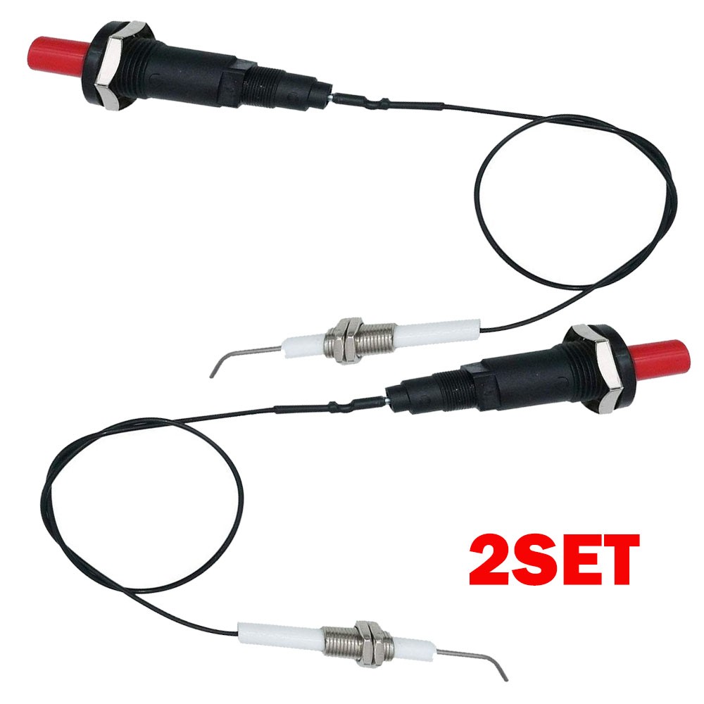 2 Set 11.8" Long Propane Push Button Piezo Igniter Kit Gas Grill/Range/Heater gallery