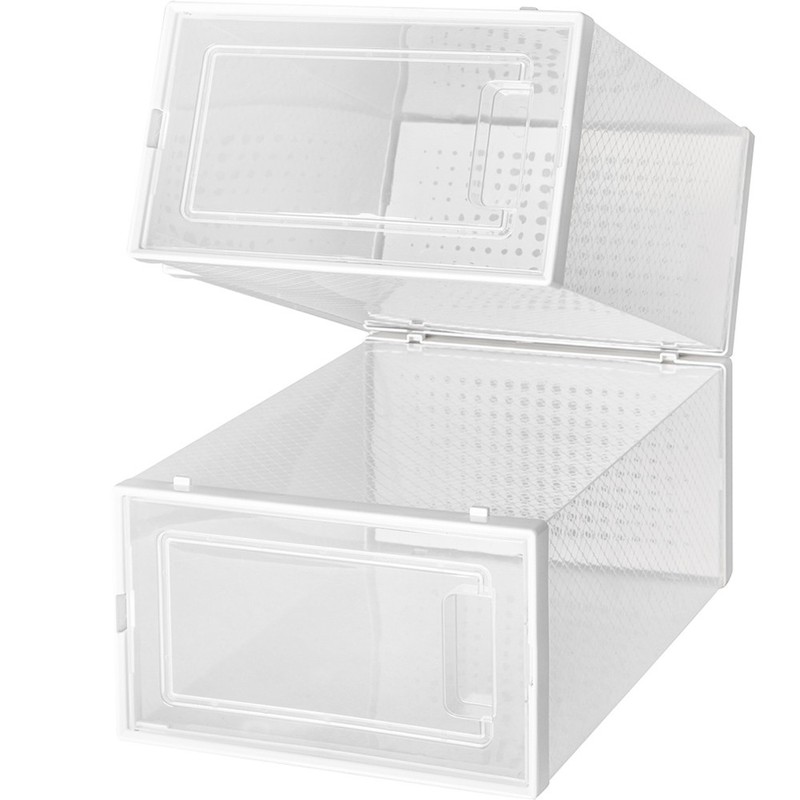 NEW! OnDisplay ClikShoe STACKABLE CLEAR SHOEBOX - CUSTOMIZABLE SHOE STORAGE BOX gallery