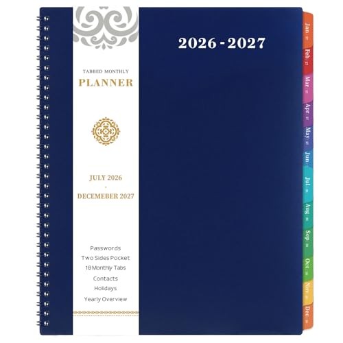 2026-2027 Monthly Planner - Planner 2026-2027 - JUL 2026 - DEC 2027 - 9" x 11" gallery