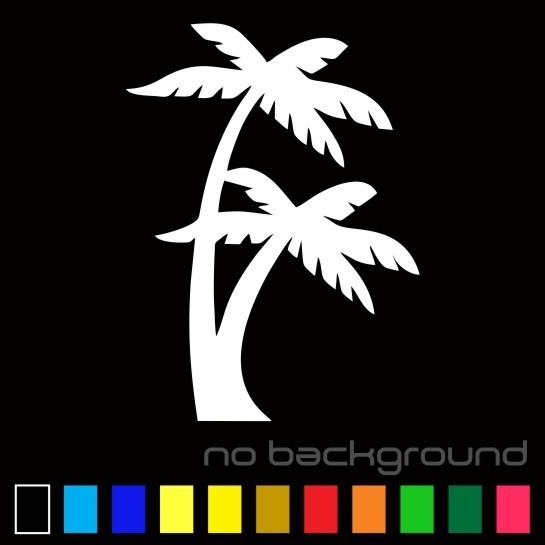 Palm Tree Sticker Vinyl Decal Tropical Island Beach Ocean Wall Car Window gallery
