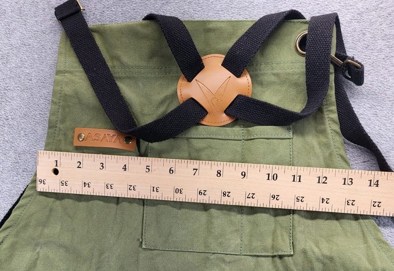 Asaya Prof Chef BBQ Canvas Work Apron Adjustable Straps Several Pockets gallery