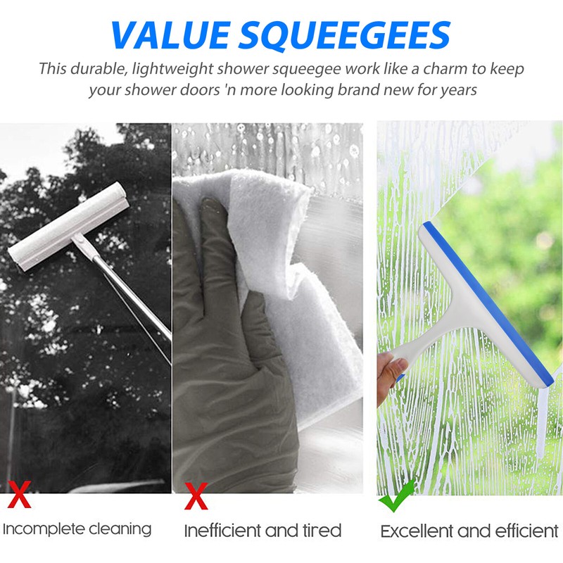 Window Mirror Car Windshield Squeegee Shower Glass Wiper Kitchen House Clean US gallery