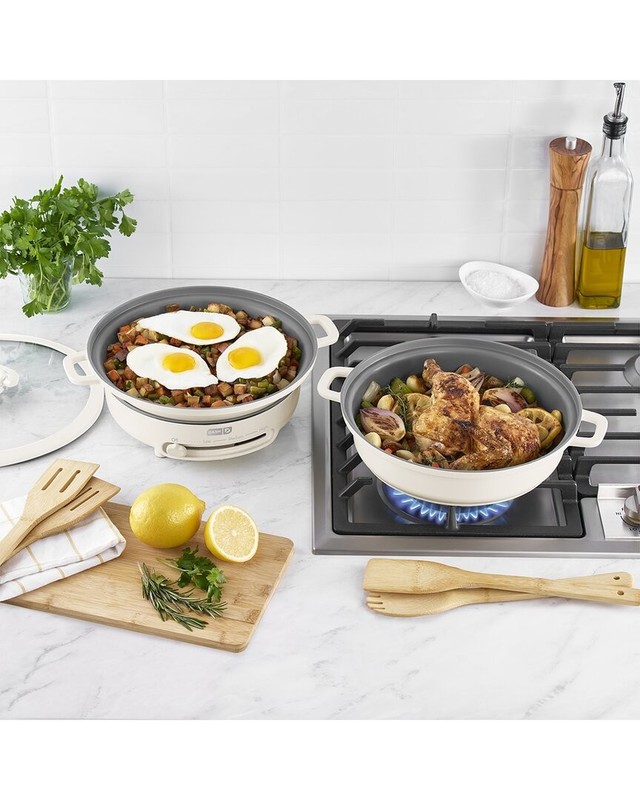 Dash 8Pc Stacking Cookware Set With Electric Burner White gallery