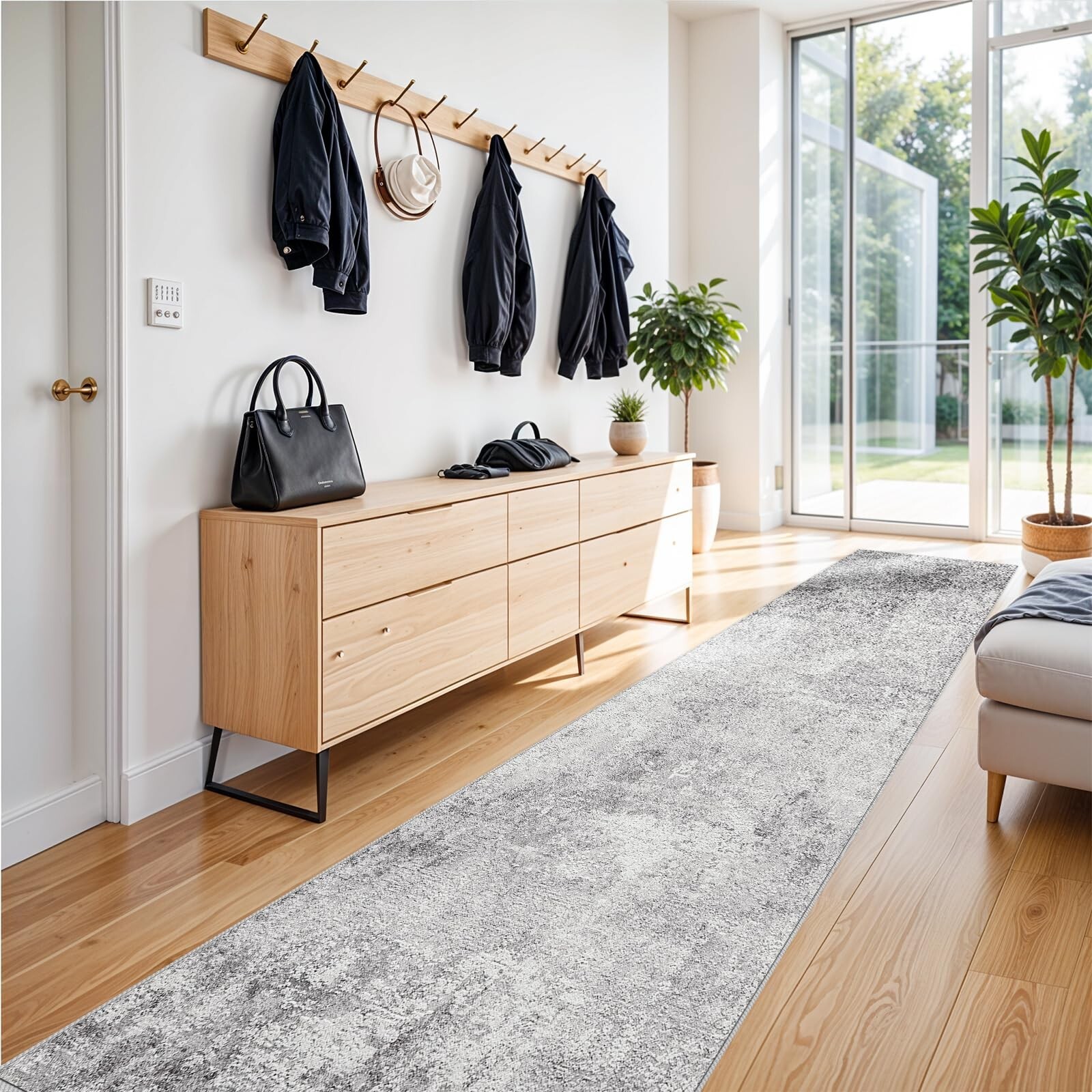 RUUGME Washable 3x14 Hallway Runner Rug - Runner Rugs Modern Stain Resistant ... gallery