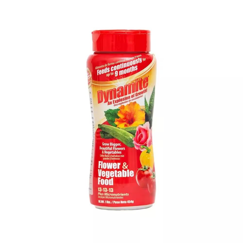 Dynamite 1 lb Flower & Vegetable Plant Food Slow Release Fertilizer Garden Plant gallery