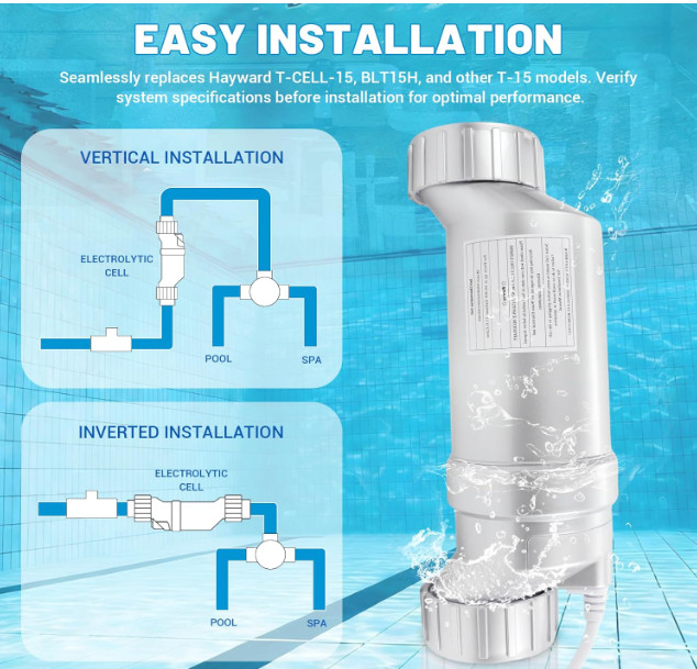 T-15 Salt Cell Replacement for Hayward BLT15H W3T-CELL-15 40000 Gal Turbo Cell gallery