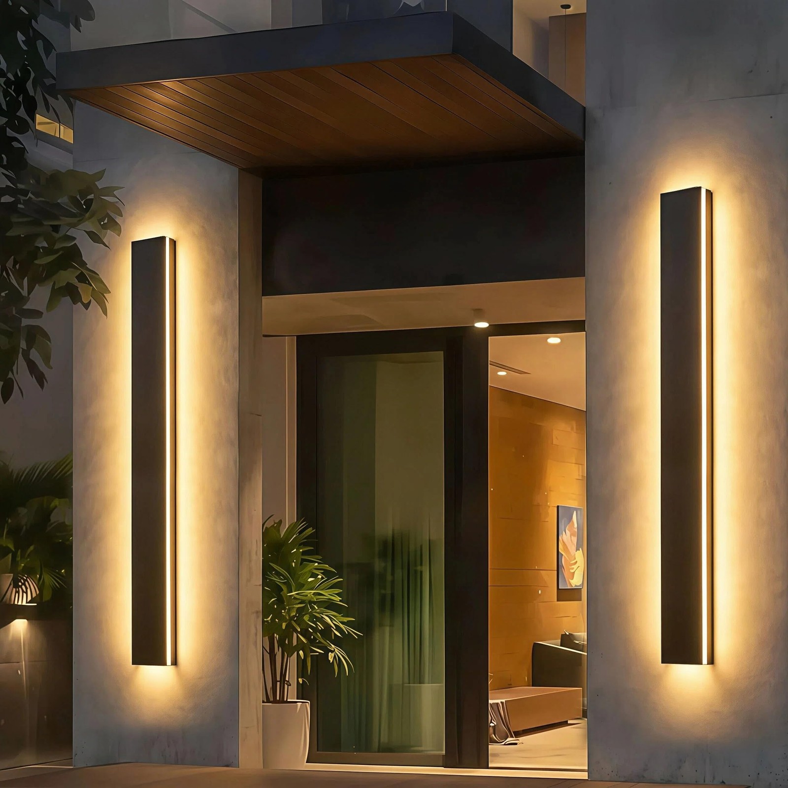 LED Wall Light 59in Modern Exterior IP65 Waterproof Dimmable Z01-150-R pedforn gallery