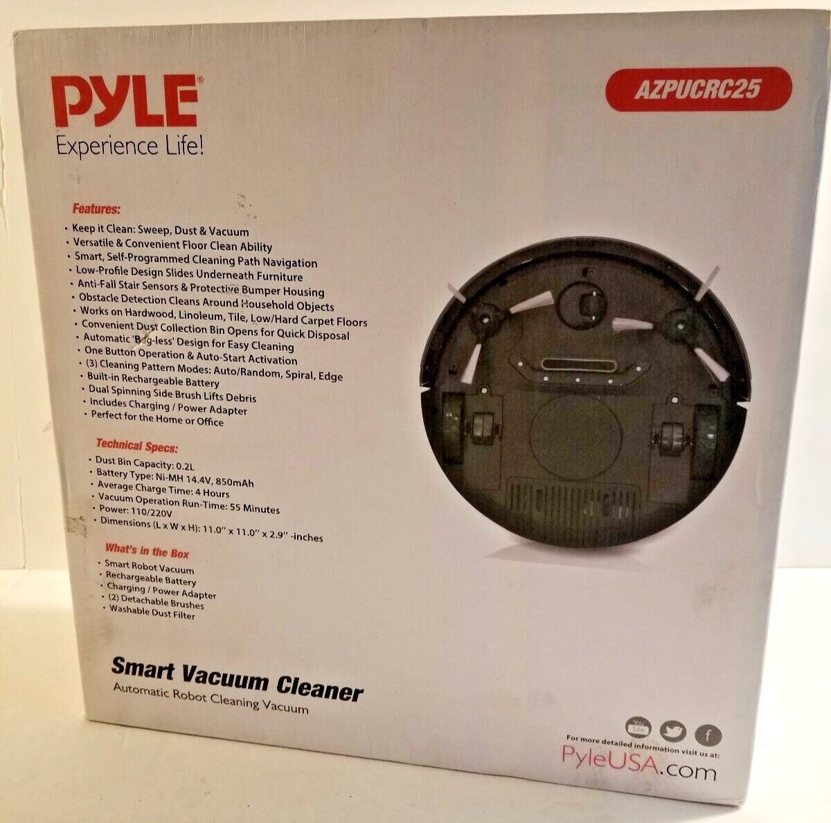 Pyle Pure Clean AZPUCRC25 Smart Vacuum Cleaner New Free Shipping gallery