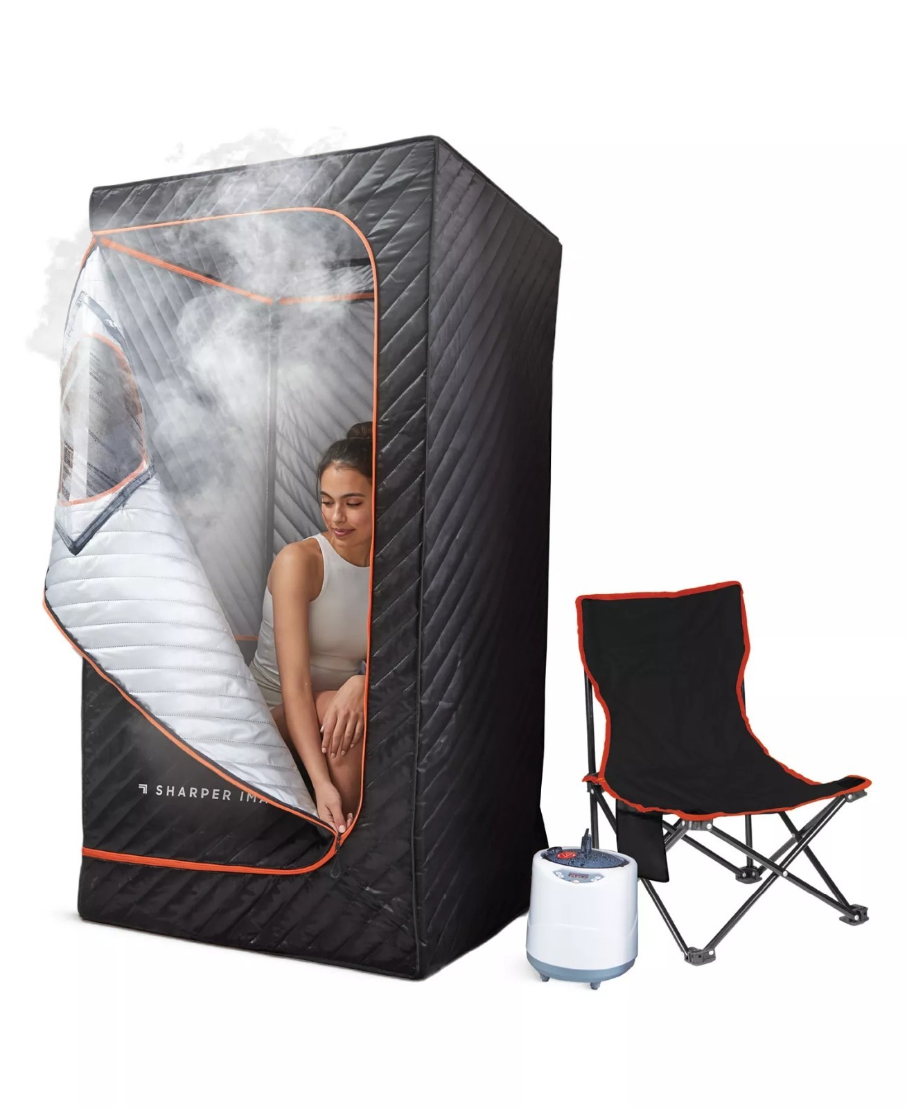 189$ Sharper Image Portable Steam Sauna Spa Tent with Steam Generator & Chair gallery