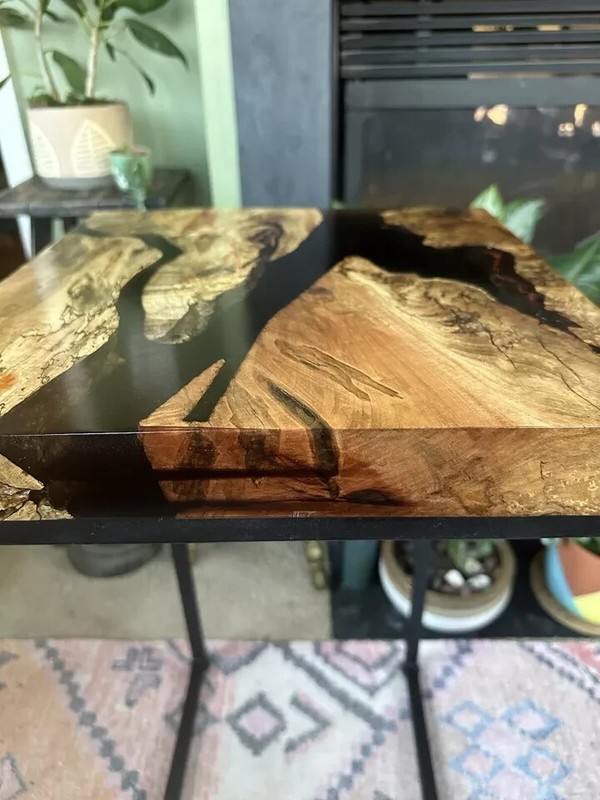 Epoxy River C End Table / Epoxy Table Top For Home Decor Gifts gallery