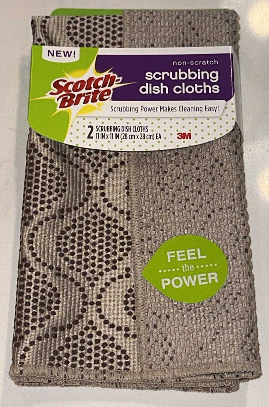 3M Scotch-Brite Non-Scratch GRAY Scrubbing Dish Cleaning Cloths Scrubbing Power gallery