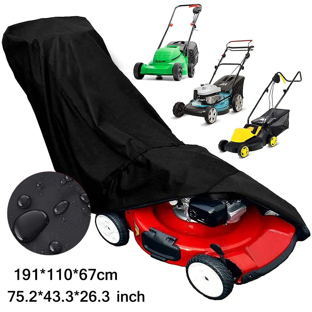 Waterproof Lawn Mower Cover UV Protector Heavy Duty Push Mower Universal Large gallery