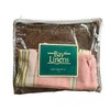 Vintage 80s Bay Linens Table Square 36" Pink/Green Plaid Striped Pattern gallery