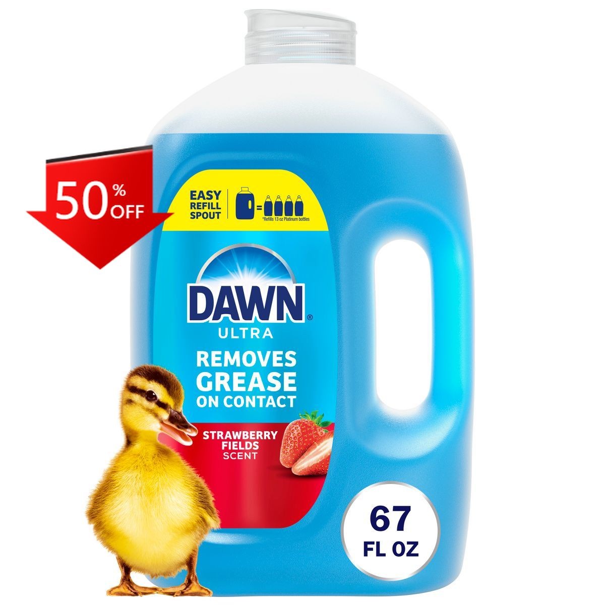 Dawn Strawberry Fields Ultra Dish Soap Refills - 67 fl oz gallery