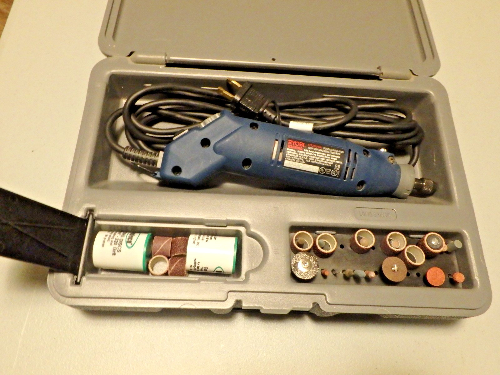 Ryobi HT20VSK Corded Rotary Tool Kit Variable Speed 8000-23000 RPM Case Engrave gallery