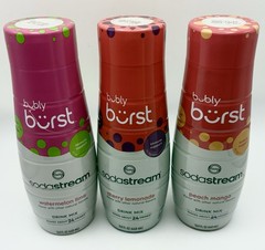 Bubly Burst Variety Pack Drink Mix 440Ml, Pack of 3 Watermelon Lime Peach Mango