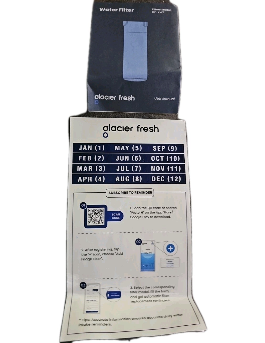 GLACIER FRESH XWF Replacement for GE XWF Refrigerator Water Filter, Pack of 3 gallery