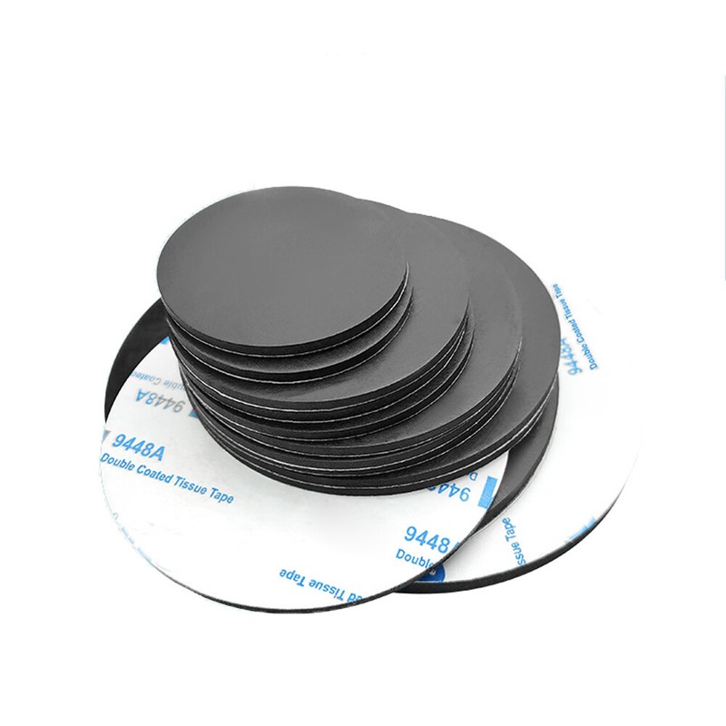 Solid Round Self Adhesive Rubber Pad Disc Sheet Gaskets Dia 10-100mm Thick 1-5mm gallery