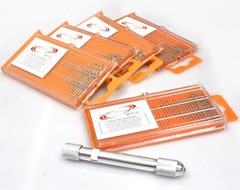 101pc Mini HSS Twist Micro-Drill Bits Set Index 61-80 w/Aluminum Hand Drill