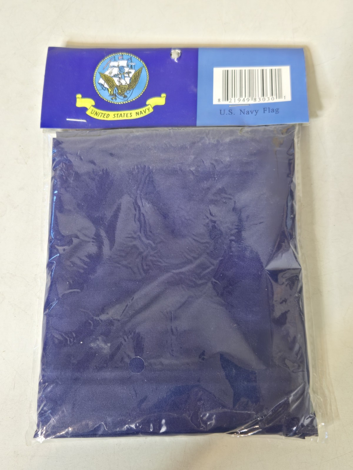 US Navy Emblem Flag 3' x 5' Super Polyester Canvas Header Brass Grommets NIP New gallery