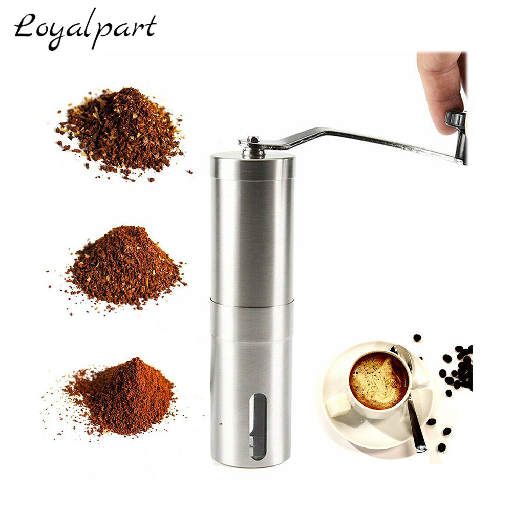 Stainless Steel Portable Manual Coffee Grinder With Ceramic Burr Bean Mill Beans gallery