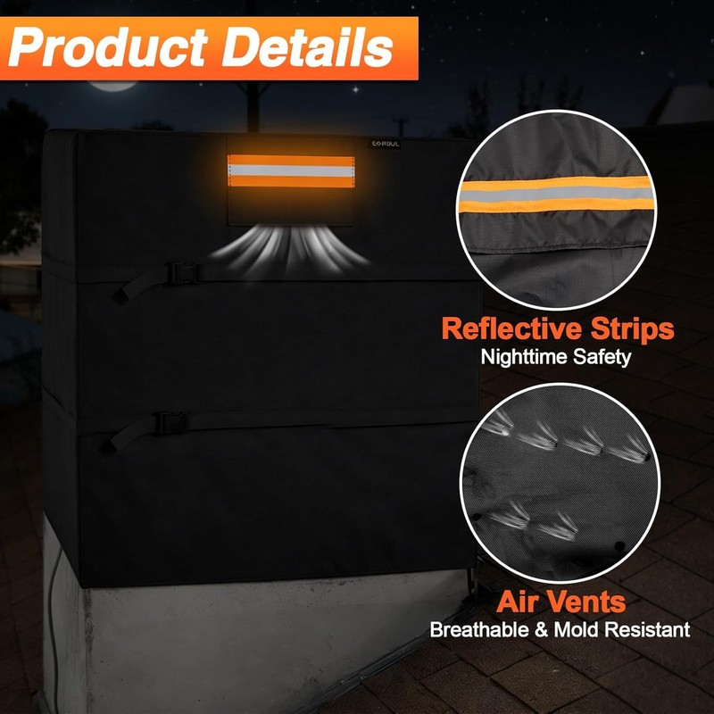 Down Draft Evaporative Cooler Cover for 34"W x 34"D x 36"H Heavy Duty 420D gallery