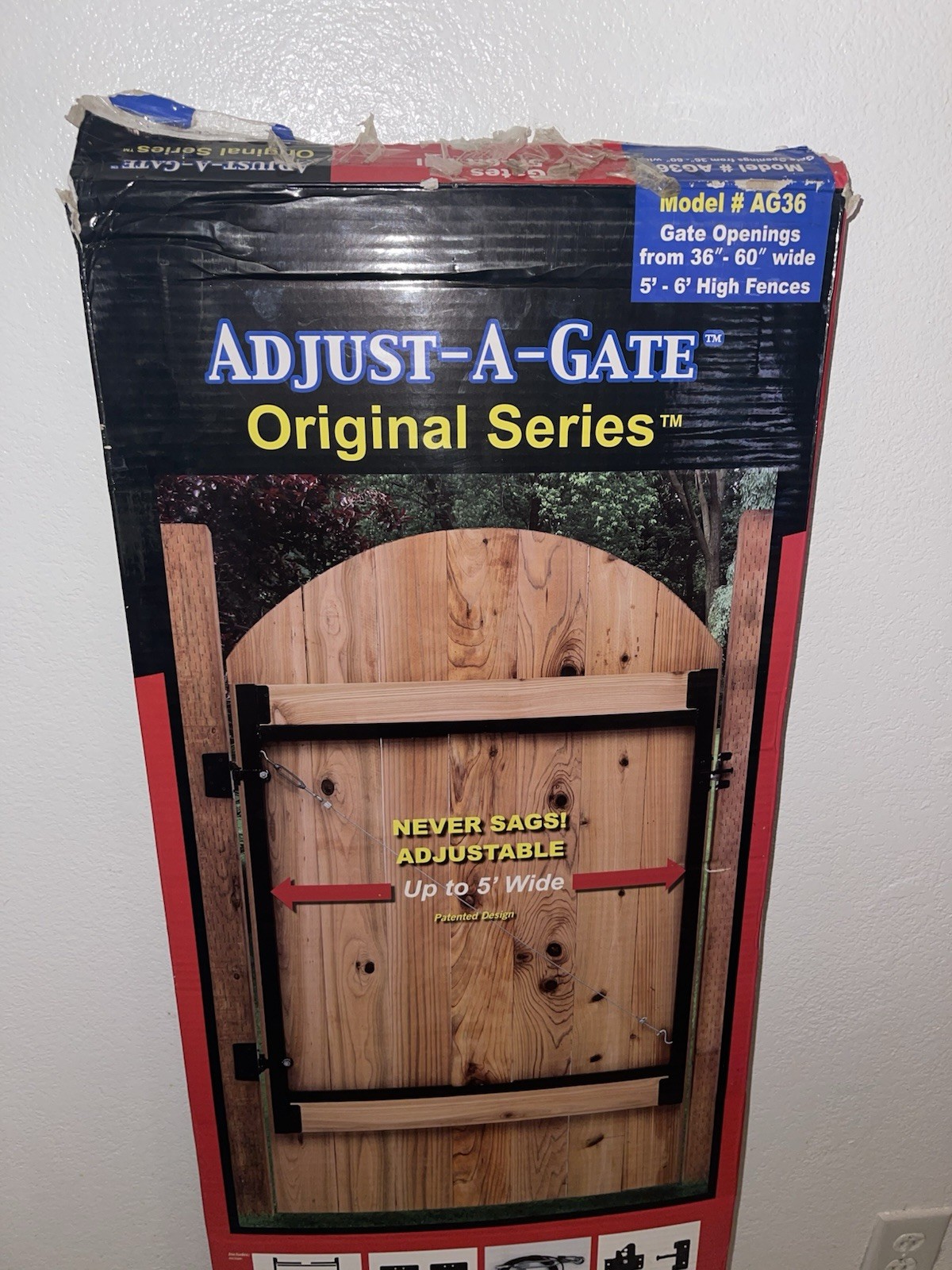 Adjust-A-Gate Steel Frame Gate Building Kit, 36"-60" Wide Opening Up To 6' High gallery