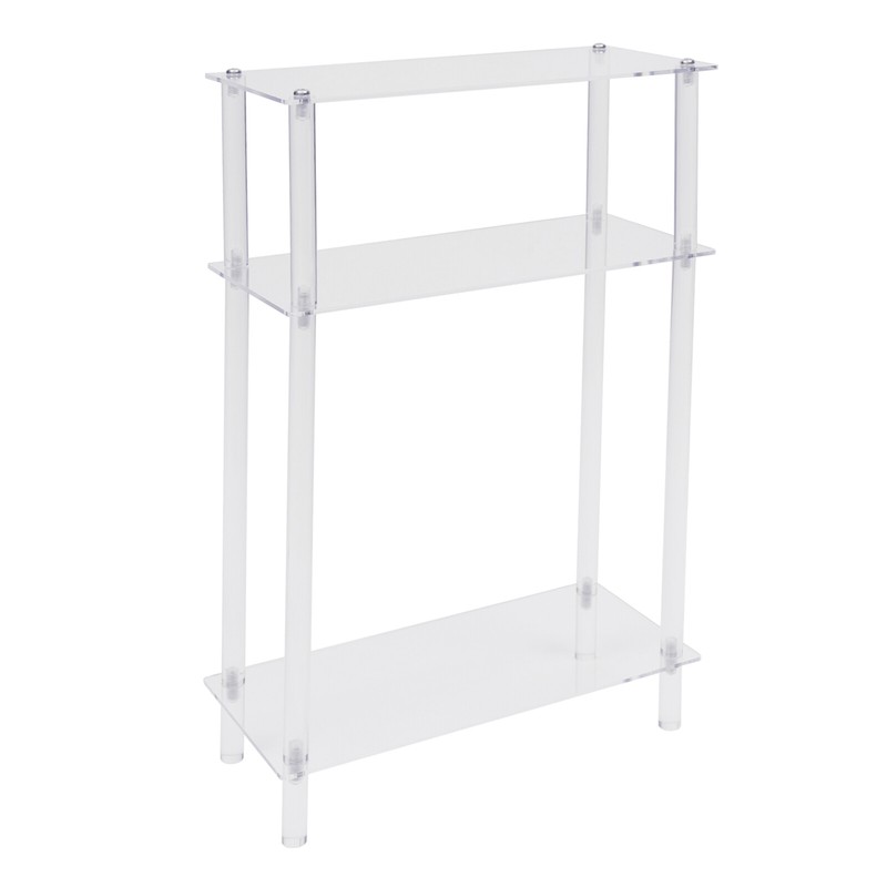 Acrylic Multifunctional Rolling Printer Stand 3-Tier Printer Stand with Wheels gallery