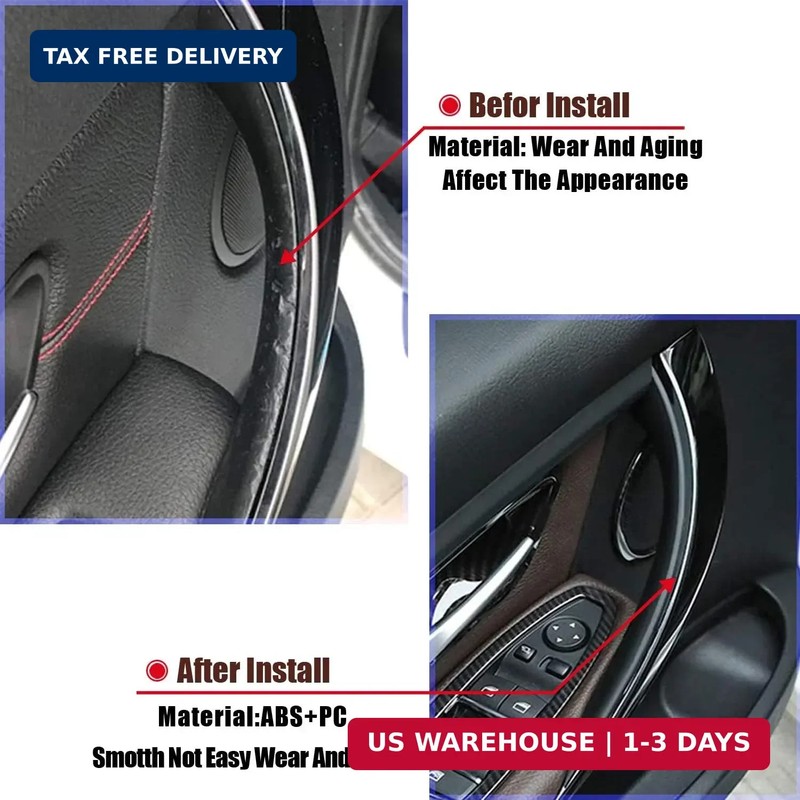 2PCS Door Pull Handle Covers Replacement for BMW 3 4 Series Driver & Passenger S gallery