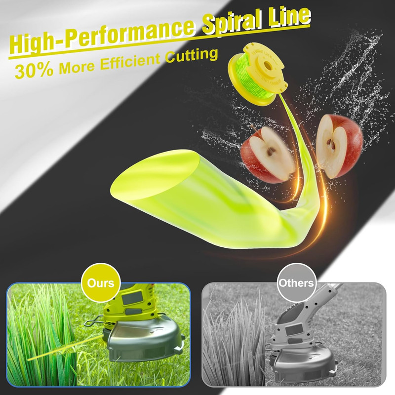 AC80RL3 Trimmer Line Spool for Ryobi One plus 0.080 Diameter 6 Spools 1 Cap gallery