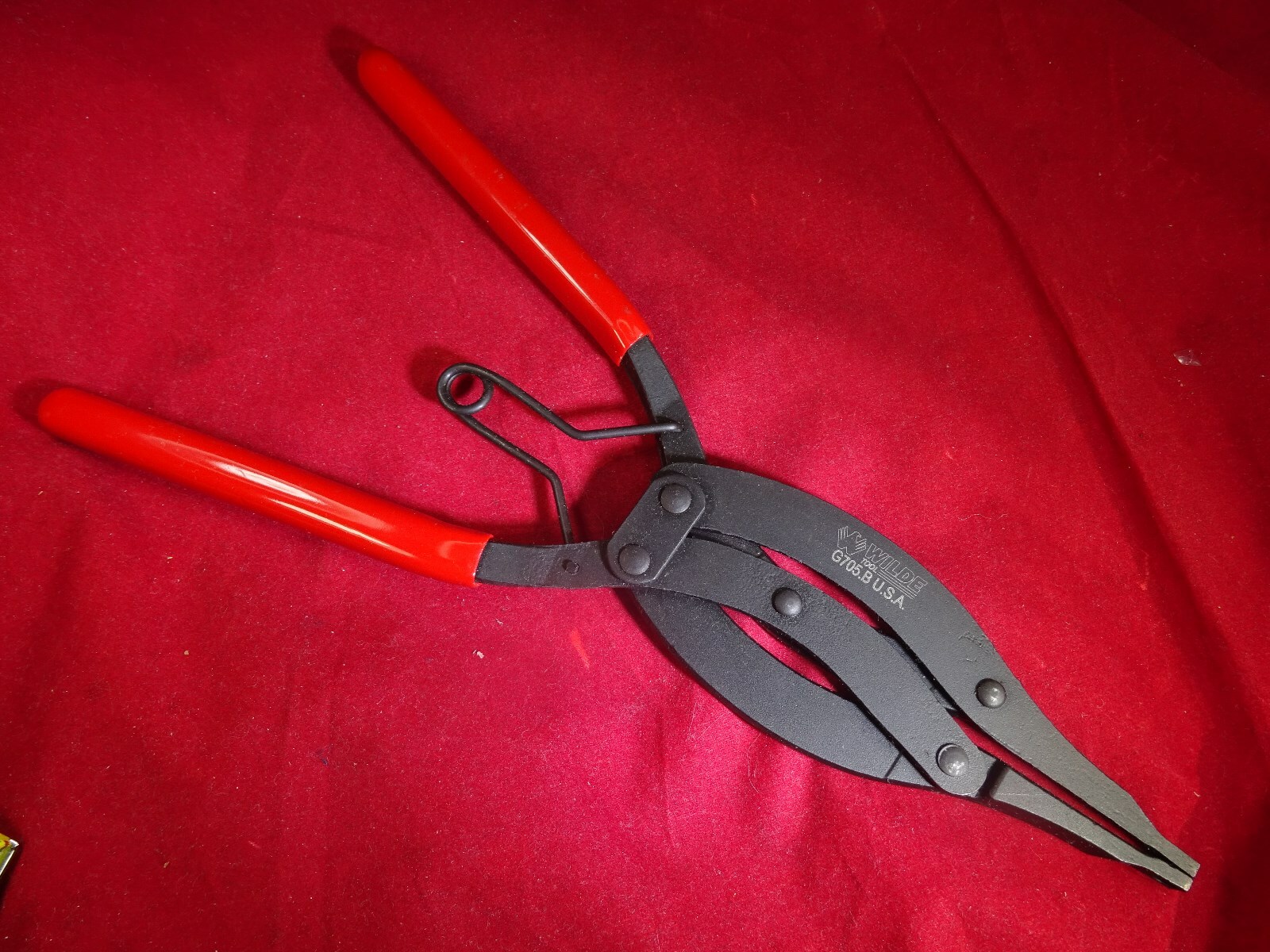 WILDE TOOL G705B 10”Straight Compound LockRing Pliers Snap Retaining USA Made gallery