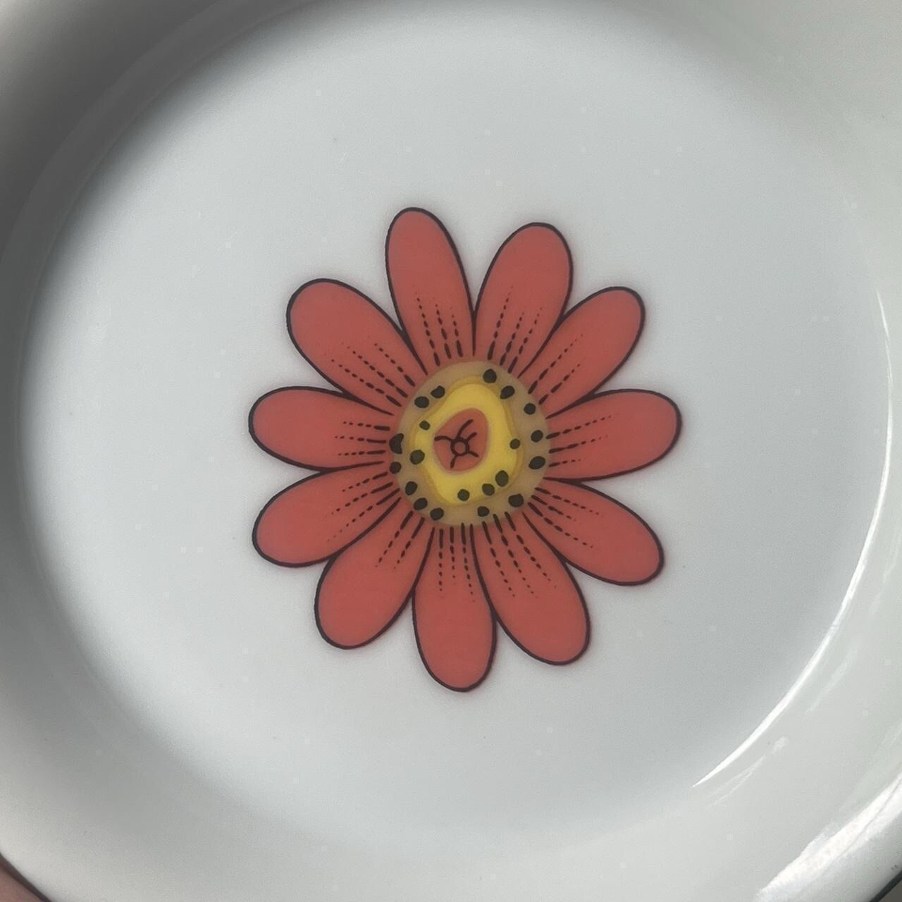 Vintage retro Creative Japan small funky floral 70s boho kitsch trinket dish gallery