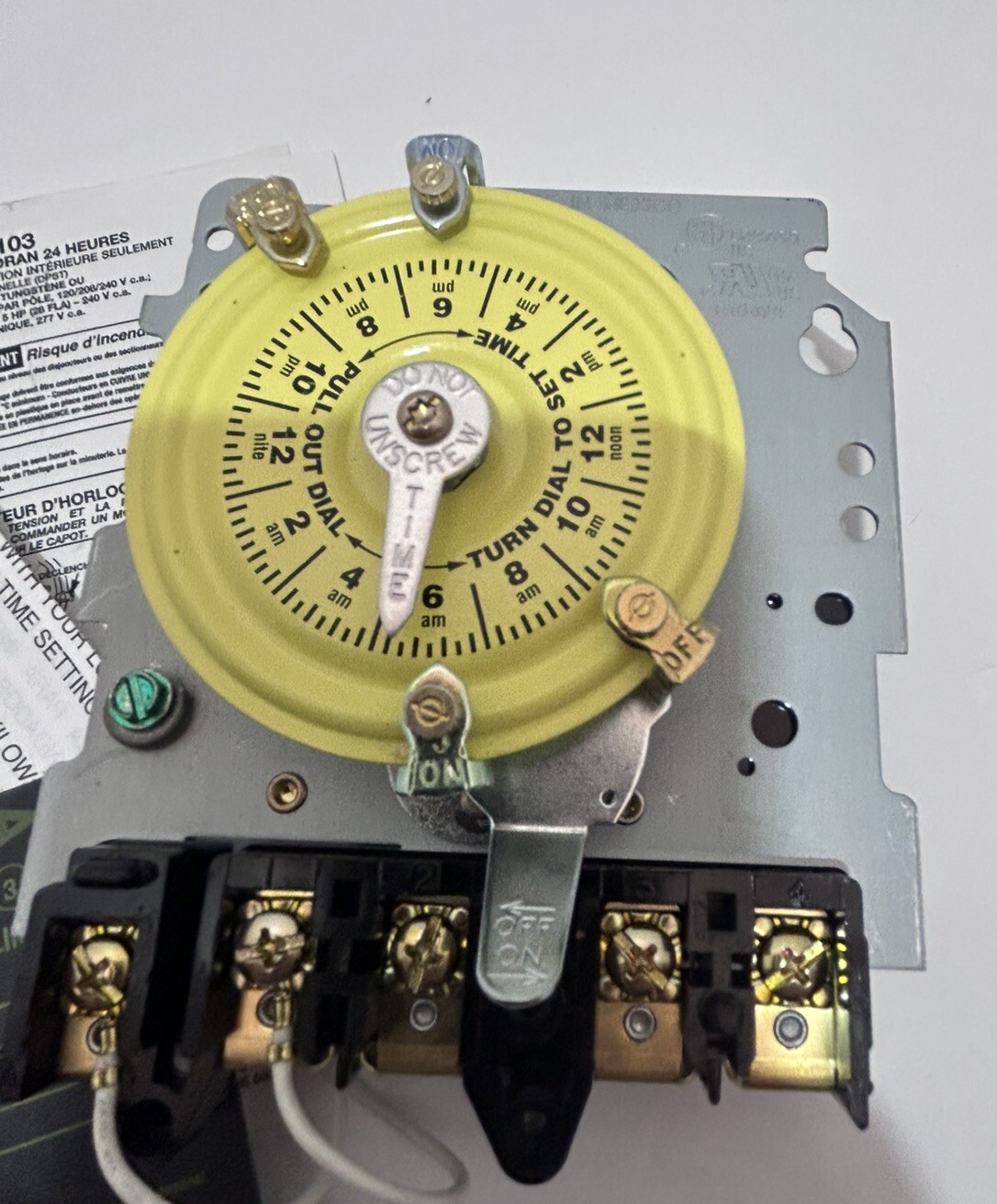 Intermatic T103M 24 Hour Dial Timer Mechanism Only NO BOX gallery