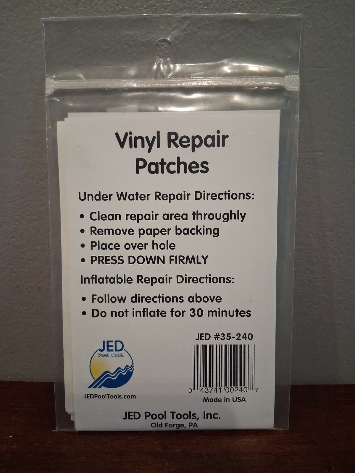 JED Pool Vinyl Peel N Patch Pool Repair Kit (6-Count) 35-240 JED Pool 35-240 gallery