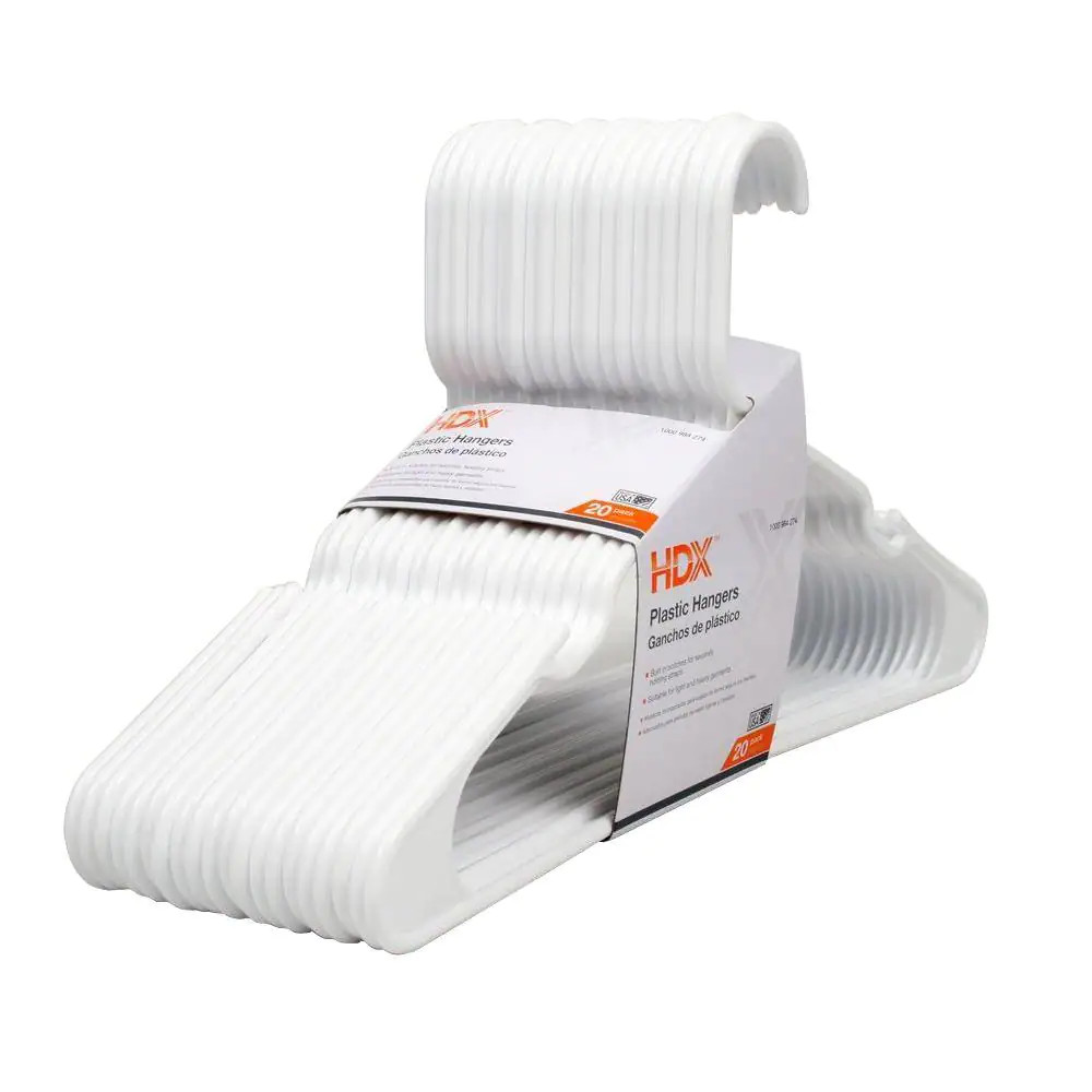 White Plastic Hangers (20-Pack) gallery