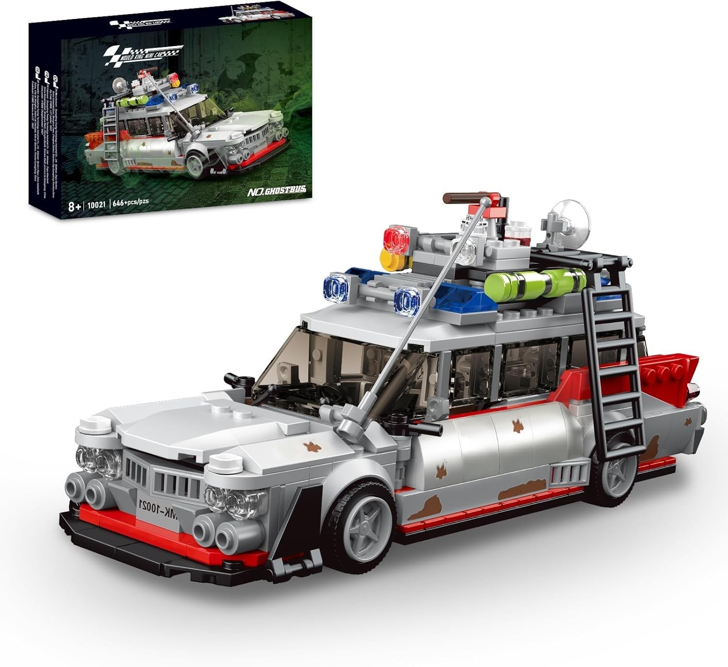 Classic Movie-Inspired Buster ECTO-1 Building Kit - 646PCS Fun for Families gallery