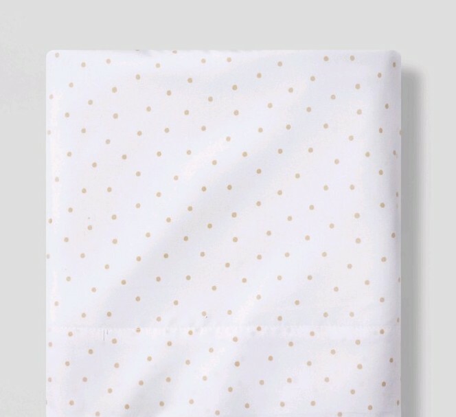 Pillowfort Microfiber Full Flat Sheet 81" x 96" Micro Dot Pattern New gallery