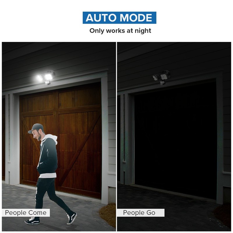 LED Motion Sensor Outdoor Security Light 30W 3400LM Wall Mounted Floodlight gallery